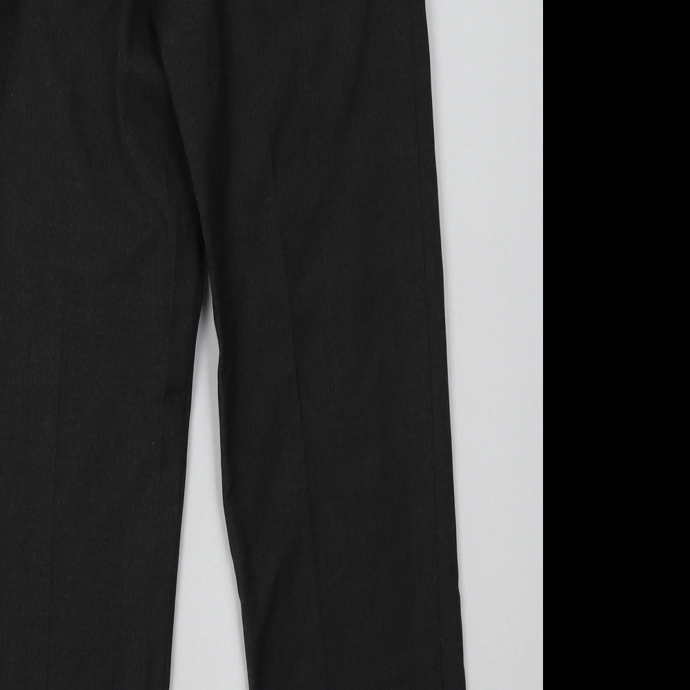 sainsburys Boys Grey Polyester Capri Trousers Size 10 Years Regular Hook & Eye - School Wear