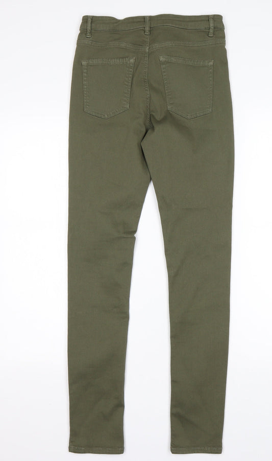 United Colors of Benetton Womens Green Skinny Jeans Size 28 in L29 in Regular