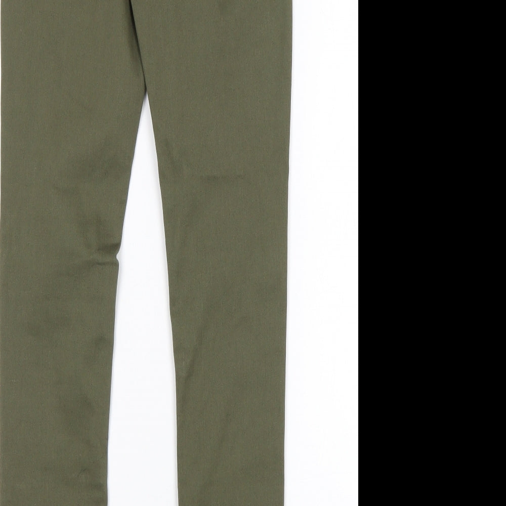 United Colors of Benetton Womens Green Skinny Jeans Size 28 in L29 in Regular