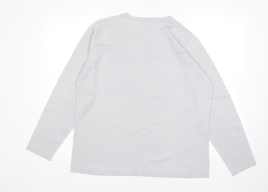 Womens UK Size M Bonmarché Grey Pullover Jumper