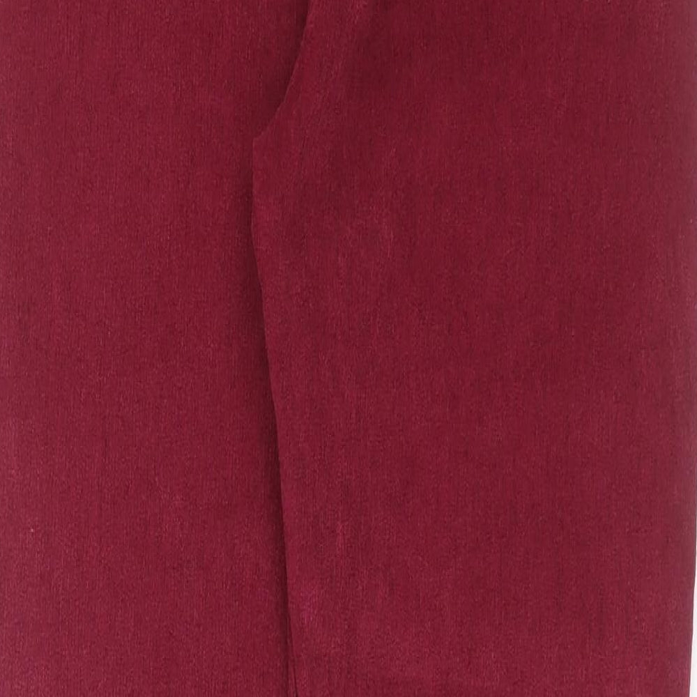 Womens UK Size 28 in Made in Italy Regular Fit Purple Trousers