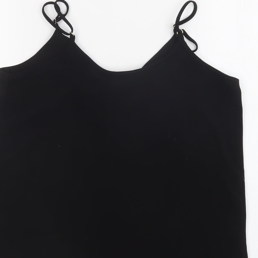 Womens UK Size 6 River Island Black Camisole Blouse