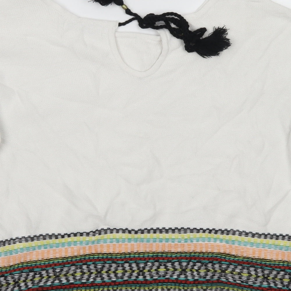 Womens UK Size 12 M&S White Pullover Jumper