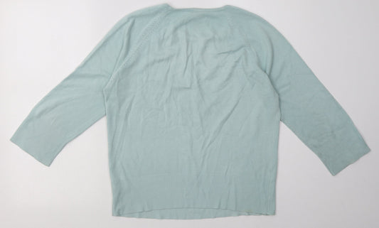 Womens UK Size 12 NEXT Blue Pullover Sweatshirt