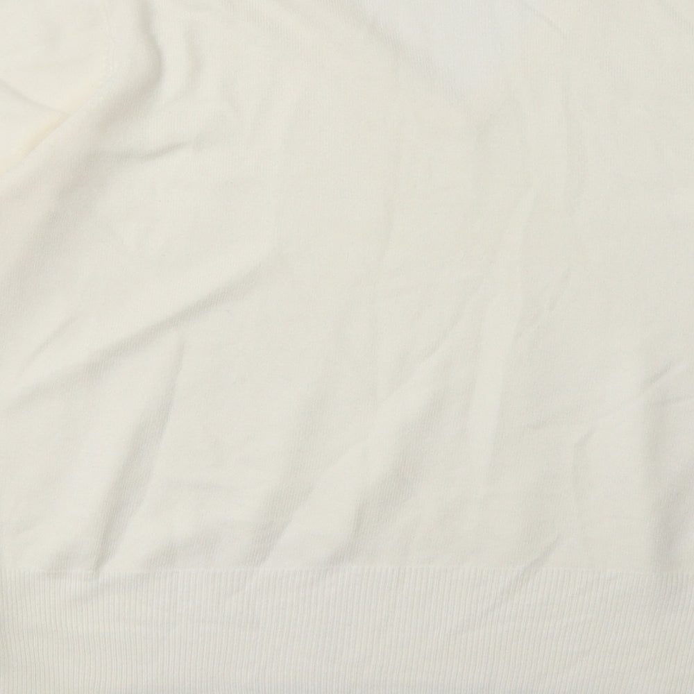 Womens UK Size 16 NEXT White Pullover Sweatshirt