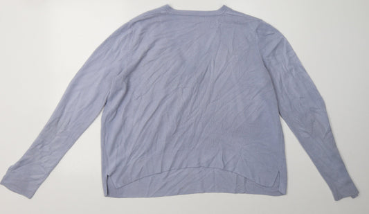 Womens UK Size 16 Marks and Spencer Blue Pullover Sweatshirt