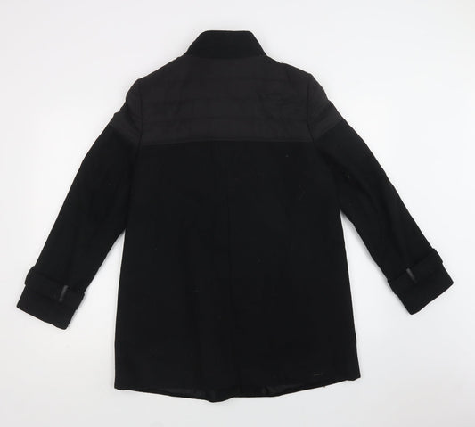 George Womens Black   Biker Coat Size 12  Zip