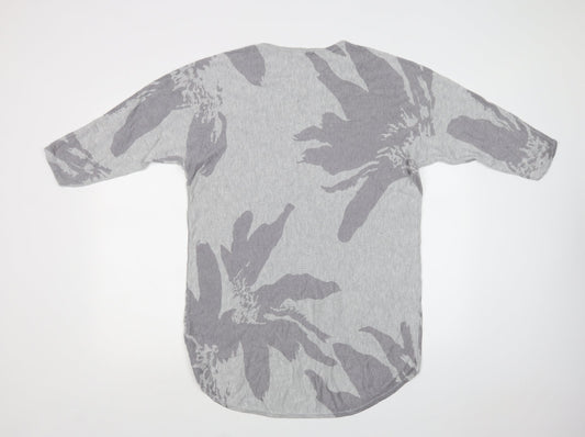Womens UK Size 14 Viz a Viz Grey Tunic Jumper