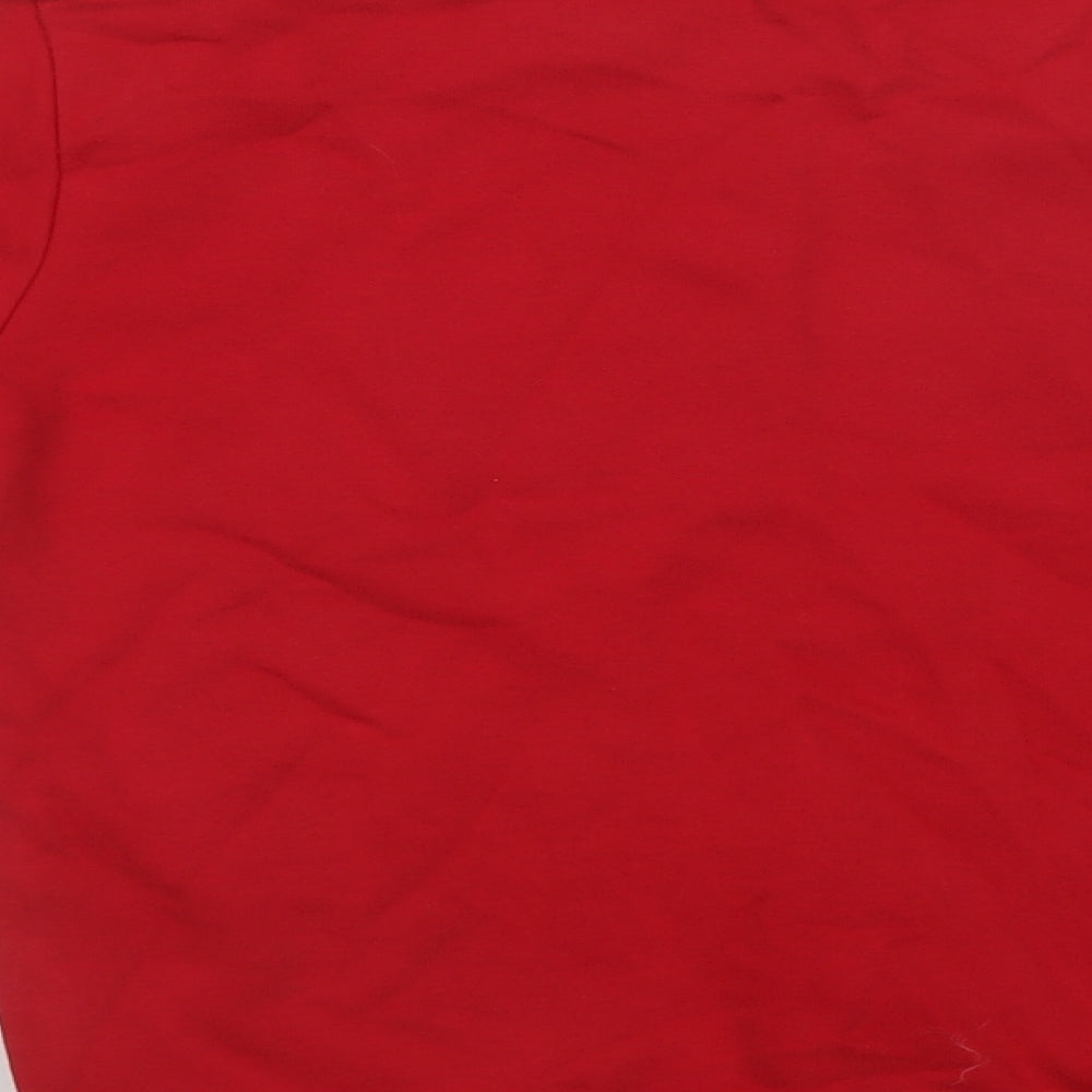 George Boys Red Cotton Pullover Sweatshirt Size 9-10 Years - School Wear