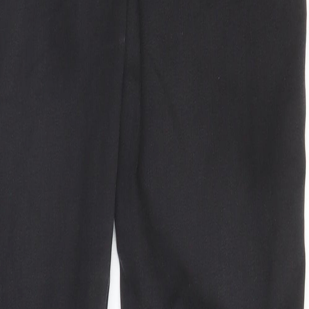 Brand and care label for Topshop women’s black cotton skinny jeans, size UK 28, in, 32-inch leg regular zip