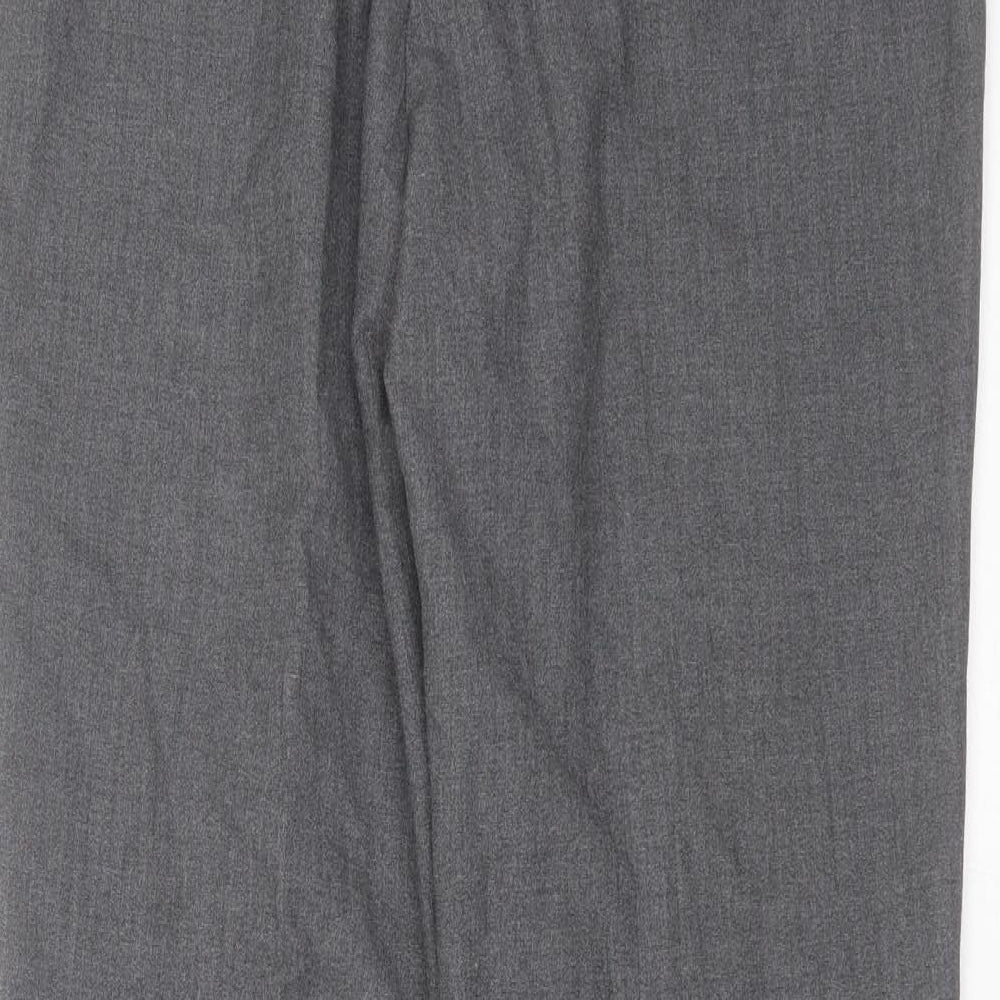 Womens UK Size 14 Essentials Regular Fit Grey Trousers