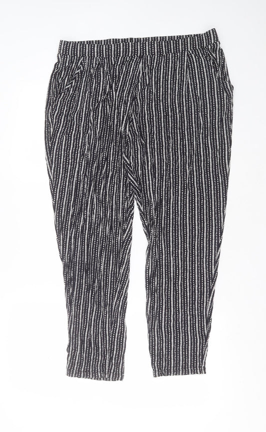 Womens UK Size 34 in Marks and Spencer Regular Fit Black Trousers