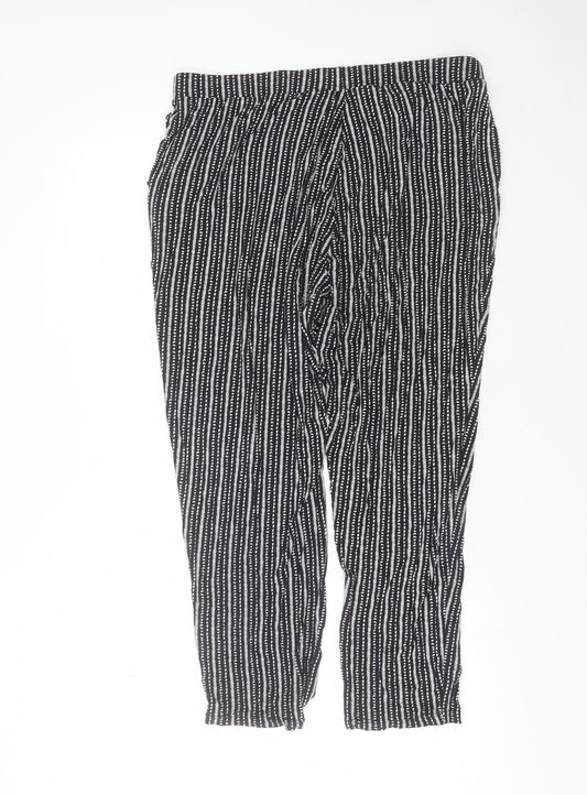 Womens UK Size 34 in Marks and Spencer Regular Fit Black Trousers