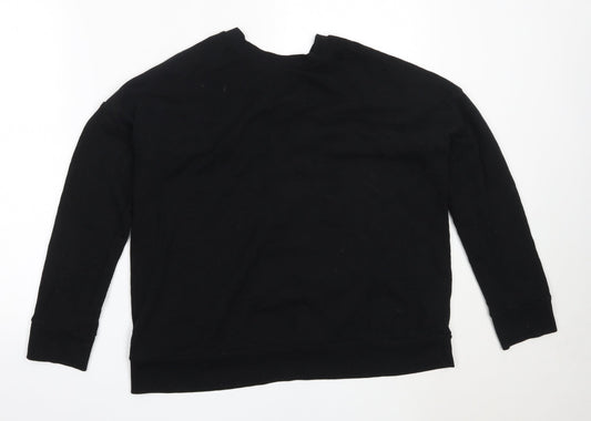 Womens UK Size M FOREVER 21 Black Pullover Sweatshirt