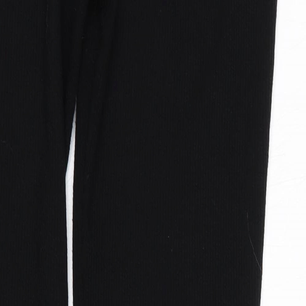 Womens UK Size 10 PRETTYLITTLETHING Jogger Black Leggings