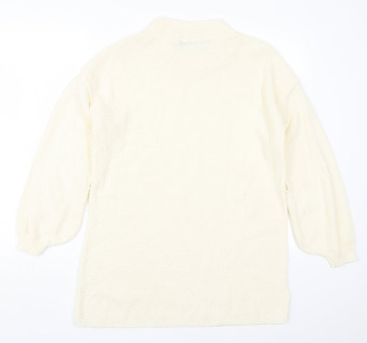 Womens UK Size 10 Lasula Beige Pullover Jumper