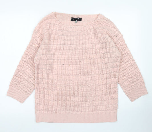 Womens UK Size M Originals Knitwear Pink Pullover Jumper