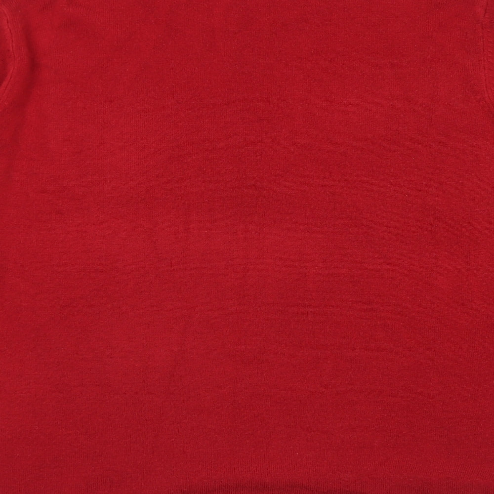 Womens UK Size XL Sarah Hamilton Red Pullover Jumper