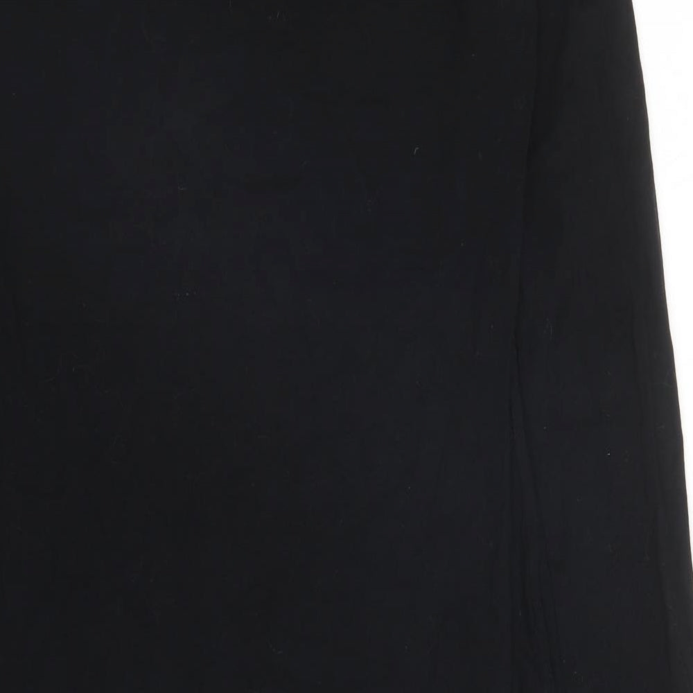 H&M Womens Black Cotton Bodycon Size XS Round Neck