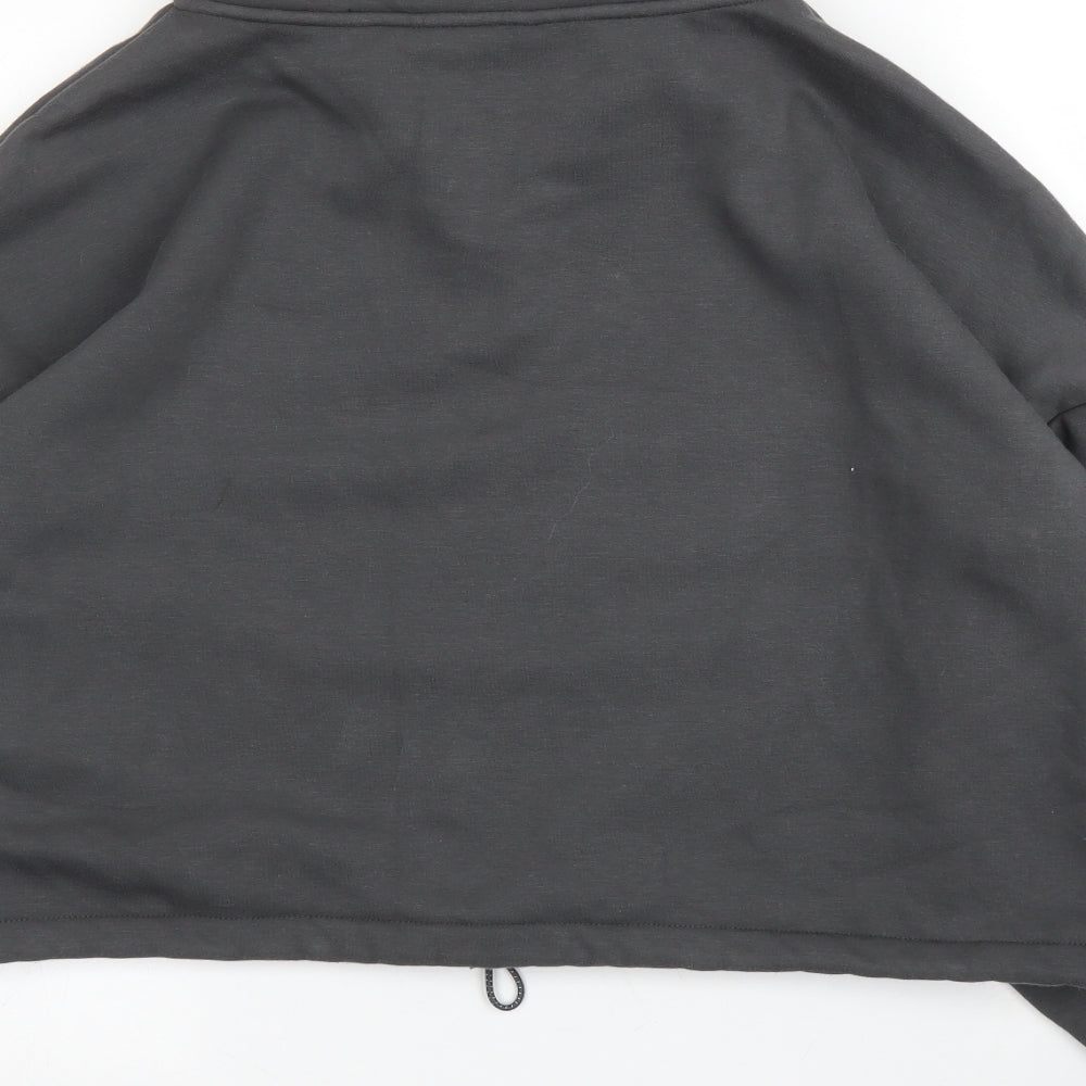 George Mens Grey High Neck Cotton Pullover Jumper Size M