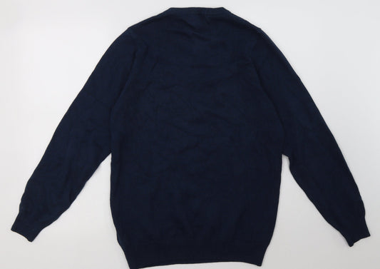 Mens UK Size S Marks and Spencer Blue Pullover Sweatshirt