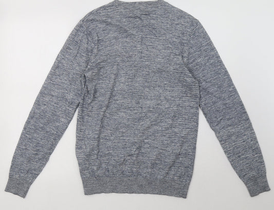 Mens UK Size S Peacocks Blue Pullover Sweatshirt