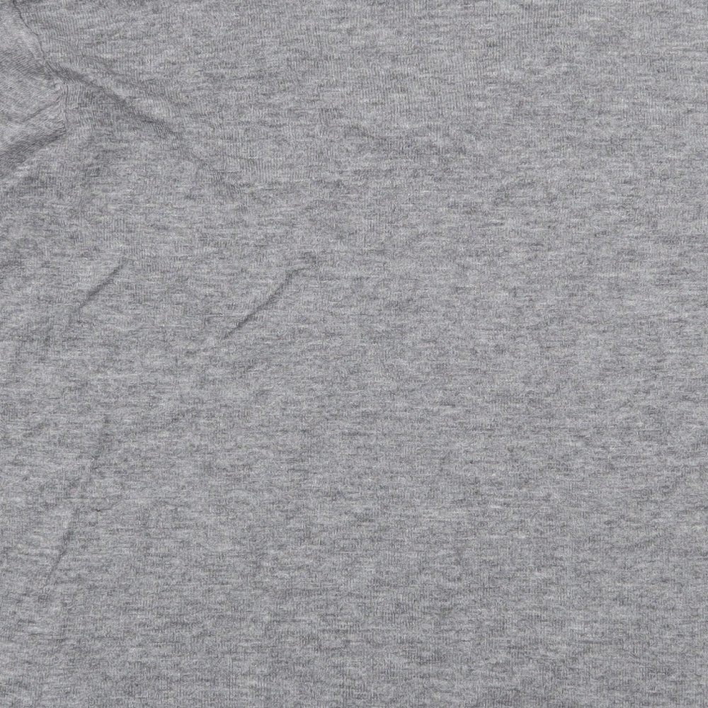 C&A Womens Grey V-Neck Acrylic Pullover Jumper Size XL