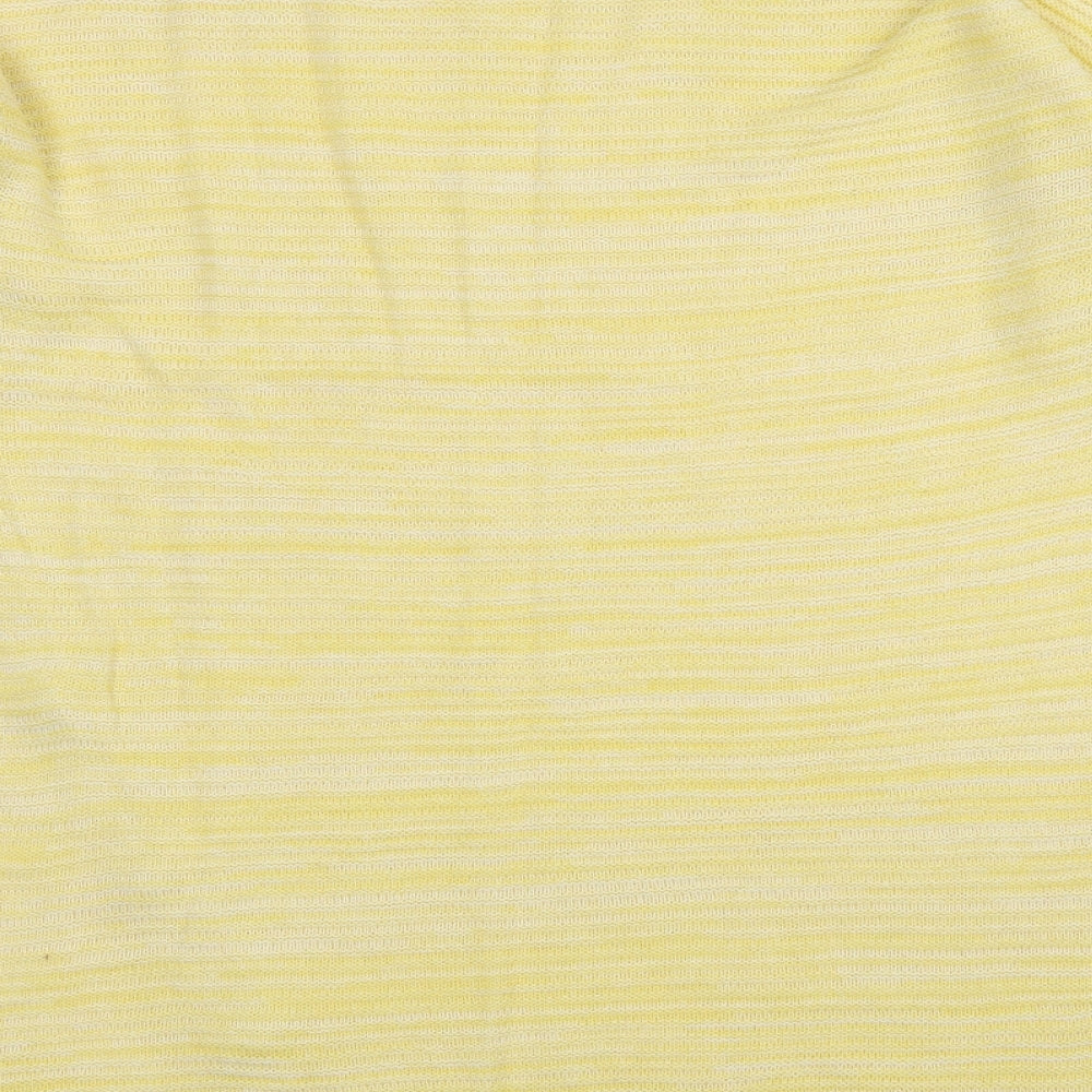 Womens UK Size M Peacocks Yellow Pullover Jumper