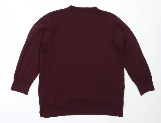 Womens UK Size 14 Matalan Purple Pullover Jumper
