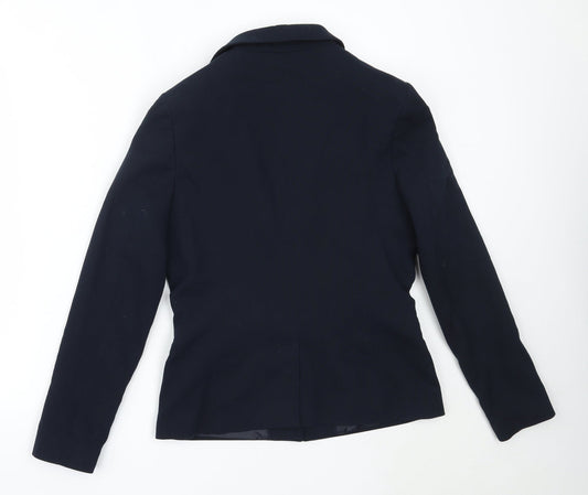 NEXT Womens Blue Polyester Jacket Blazer Size 10