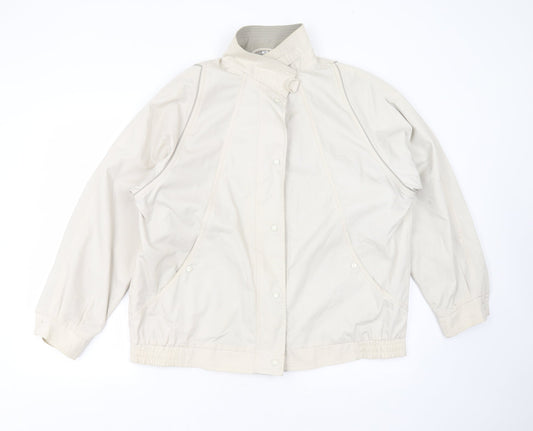 TELEMAC Womens Beige Jacket Size 18 Zip