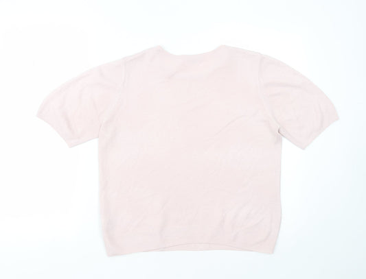 Womens UK Size 14 Marks and Spencer Pink Pullover Jumper
