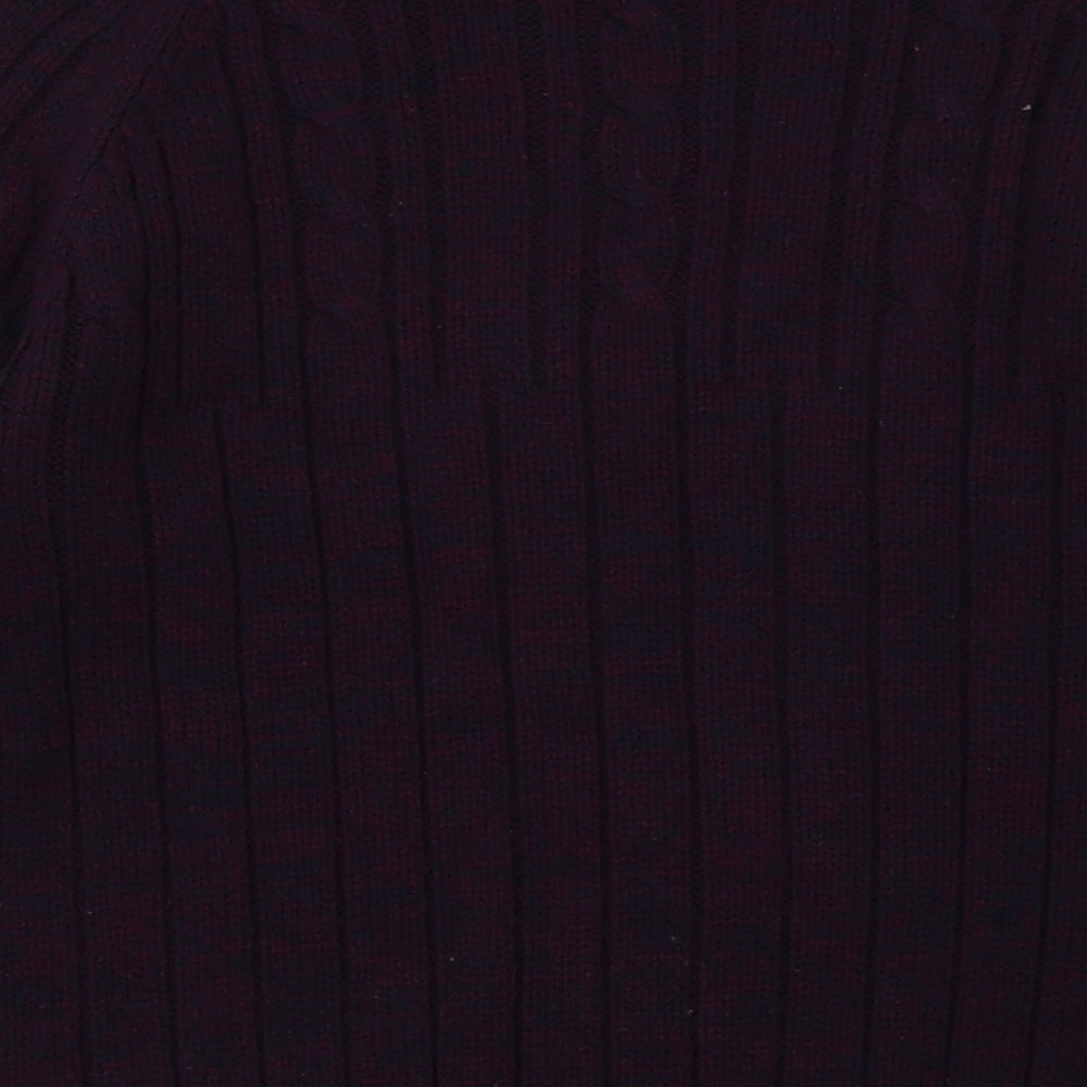 Primark Mens Purple Acrylic Pullover Sweatshirt Size M