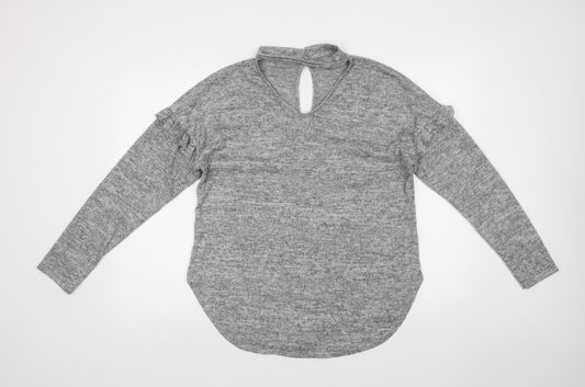 Womens UK Size 14 Blue Vanilla Grey Pullover Jumper