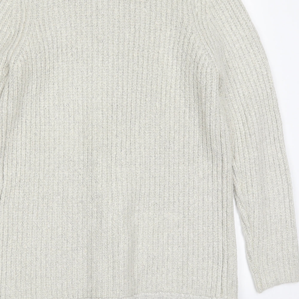 Womens UK Size 12 M&Co Grey Pullover Jumper