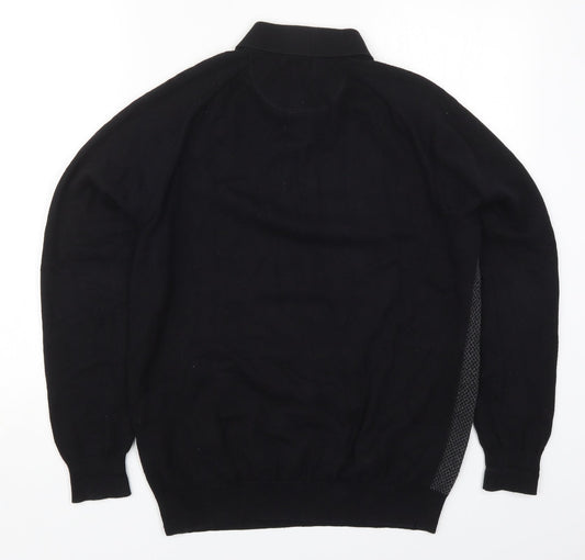 Womens UK Size M Easy Black Pullover Jumper
