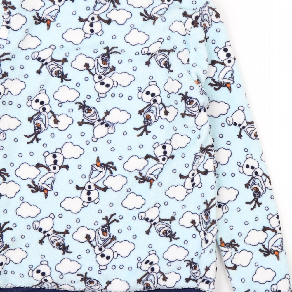 Primark Womens Blue Round Neck Polyester Pullover Jumper Size 6 - Frozen