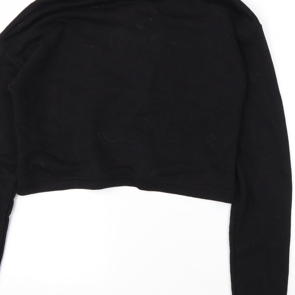Womens UK Size 8 Boohoo Black Pullover Jumper