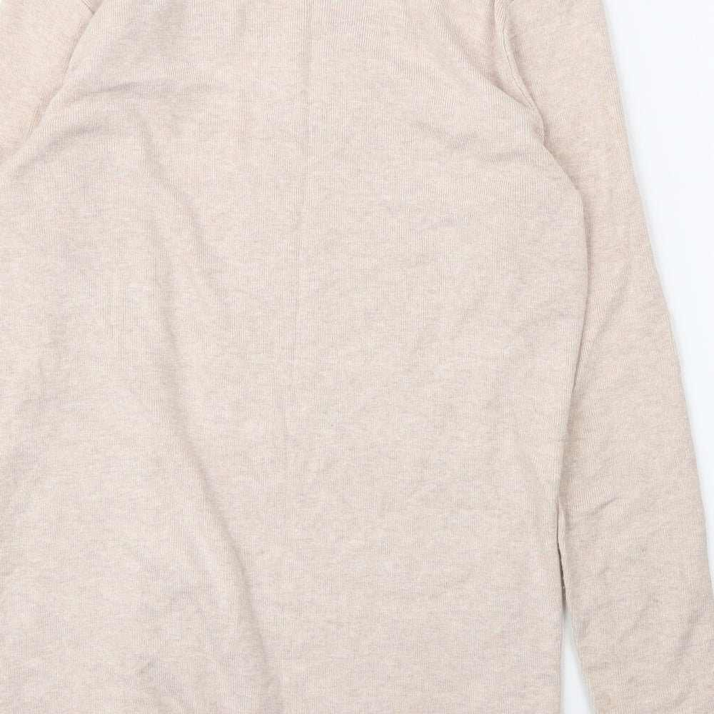 Womens UK Size 6 M&S Beige Cardigan Jumper