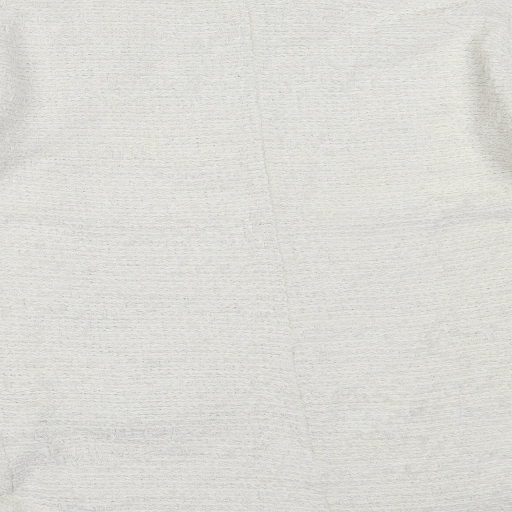 George Womens Ivory Round Neck Polyester Pullover Jumper Size 10