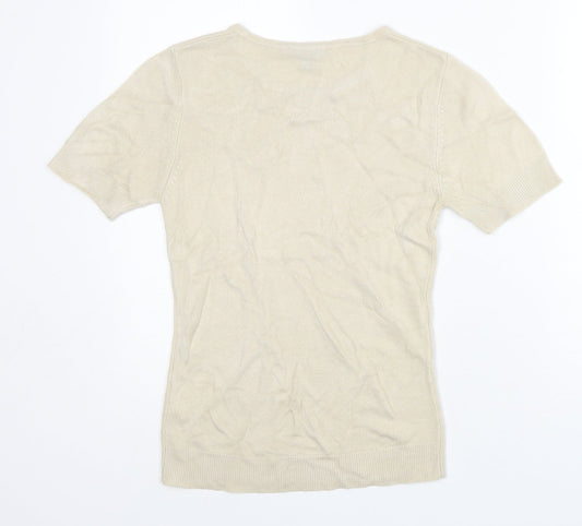 Womens UK Size 12 Janique Grey Basic T-Shirt