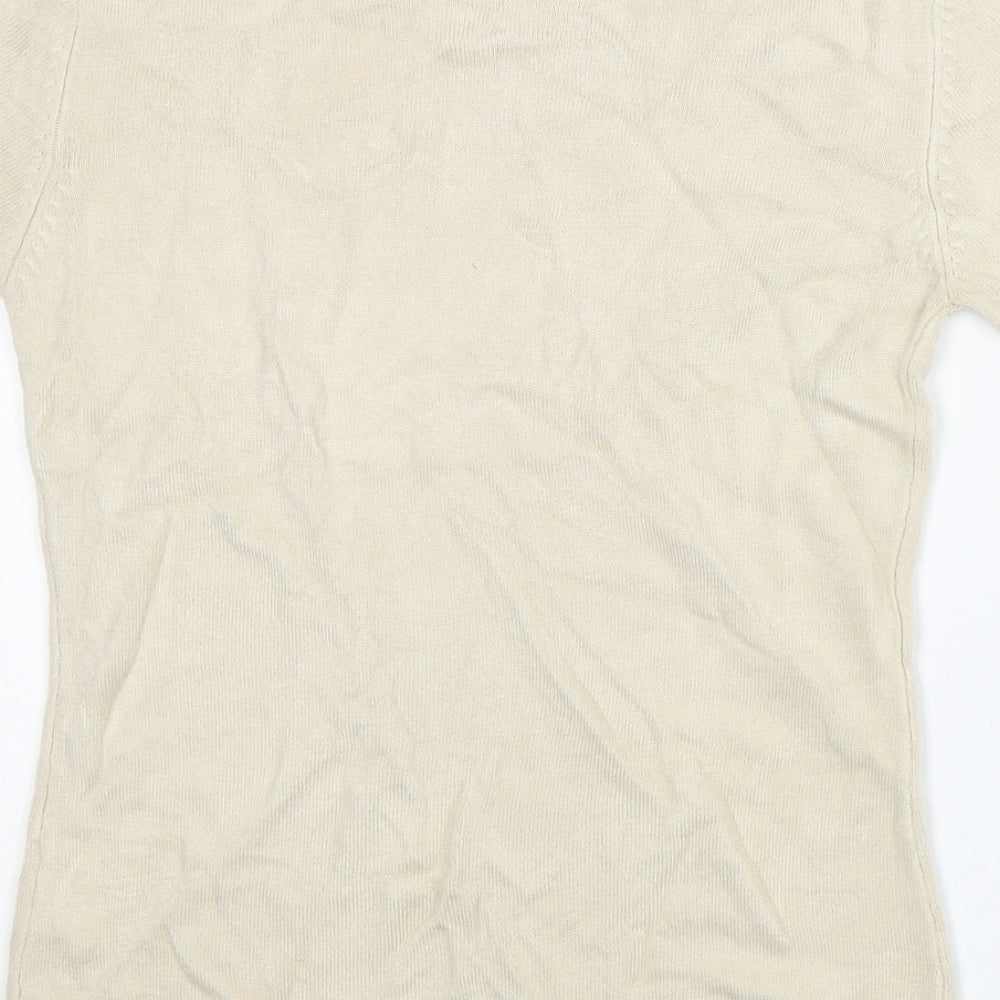 Womens UK Size 12 Janique Grey Basic T-Shirt