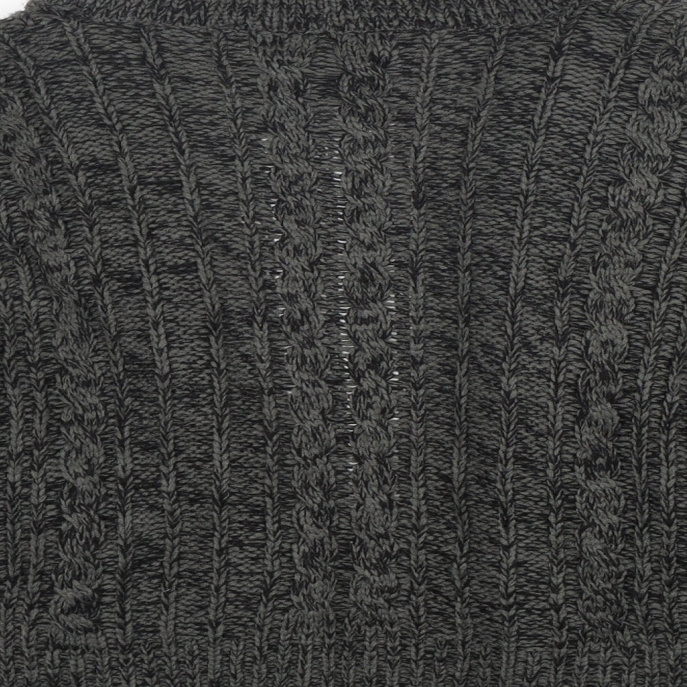 Womens UK Size L Internacionale Grey Cardigan Jumper