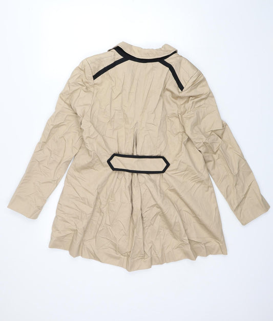Womens UK Size 10 M&S Brown Anorak Coat