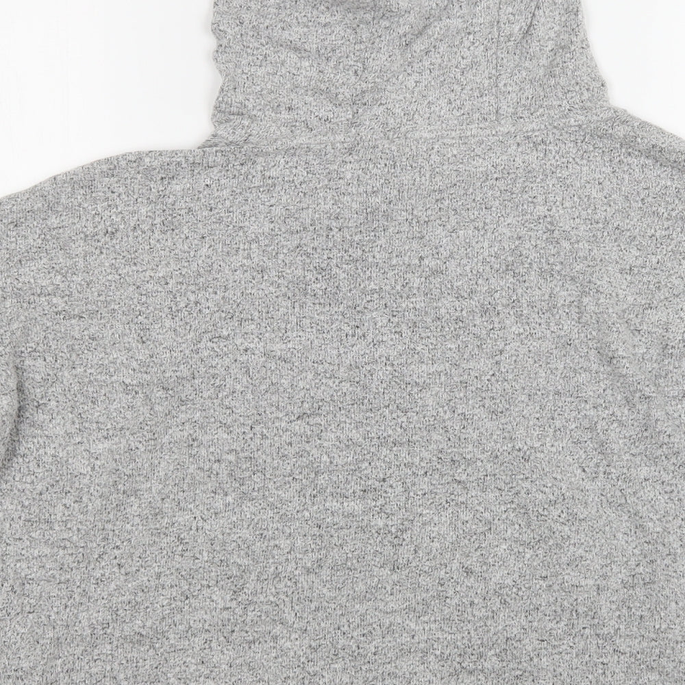F&F Womens Grey Viscose Pullover Hoodie Size 10