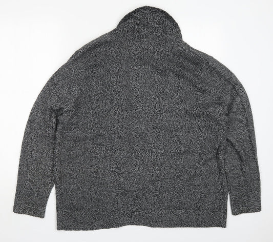 Womens UK Size L Plum Tree Grey Cardigan Jumper