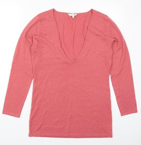 Womens UK Size 10 Lakeland Pink Pullover Jumper