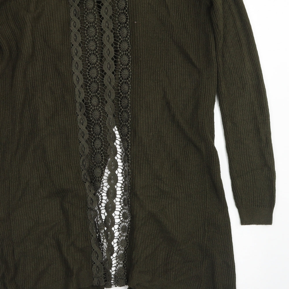 Womens UK Size S Miss Selfridge Green Cardigan Jumper