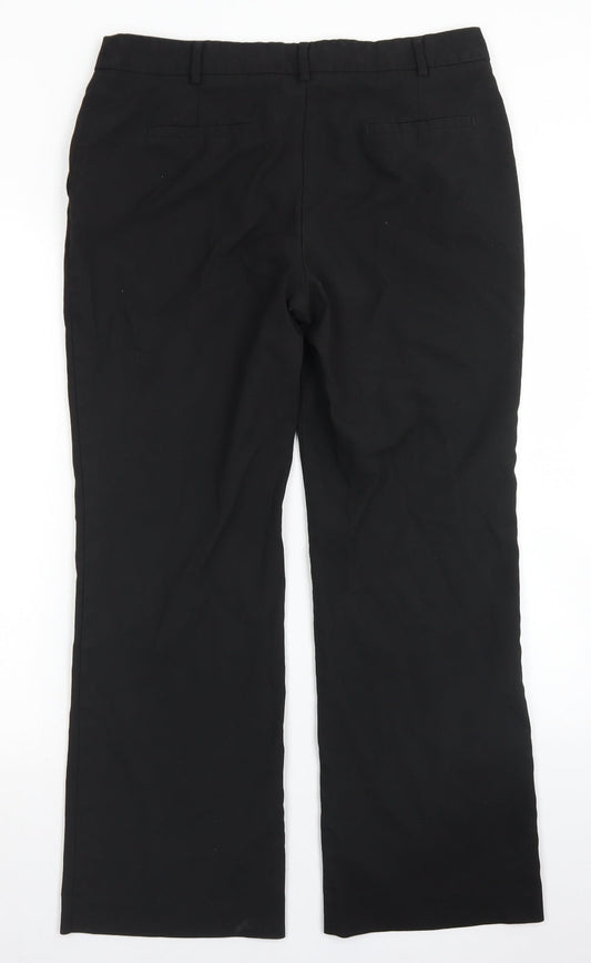 Womens UK Size 14 NEXT Regular Fit Dress Pants Black Trousers