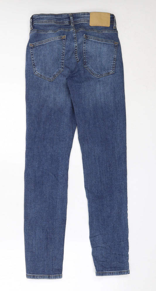 Primark Mens Blue Cotton Skinny Jeans Size 28 in L30 in Regular